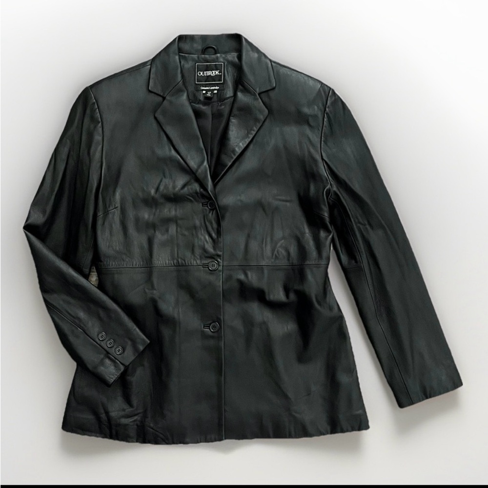 Vintage Black Soft Lambskin Leather Jacket